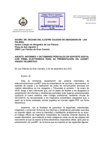 Carta a Decano ICALPA - Colegio de Abogados de las Palmas