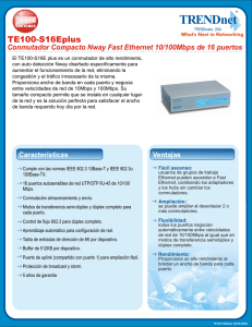 Conmutador Compacto Nway Fast Ethernet 10