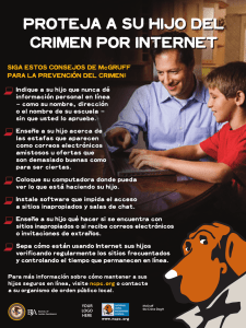 Indique a su hijo que nunca dé información personal en línea