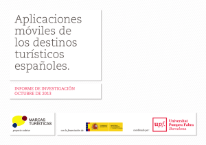 Aplicaciones móviles de los destinos turísticos españoles.