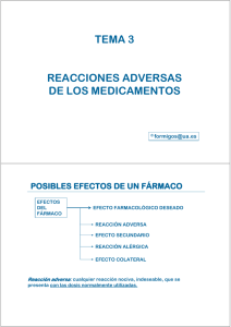 tema 3 reacciones adversas de los medicamentos