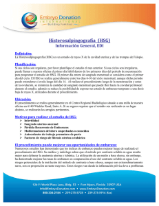Histerosalpingografía (HSG) - Embryo Donation International