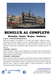 31 Agosto – PAMPLONA/MADRID/BRUSELAS Salida del