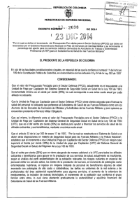decreto 2698 del 23 de diciembre de 2014