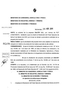 MINISTERIO DE GANADERIA, AGRICULTURA Y PESCA