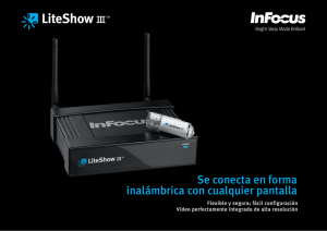 InFocus LiteShow III Datasheet (Spanish)