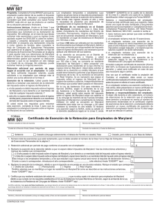 MW 507 MW 507 - Maryland Tax Forms and Instructions