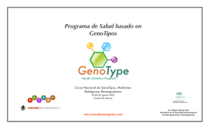 Programa de Salud basado en GenoTipos