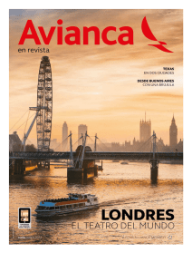 Page 1 Avianca en revista TEXAS EN DOS CIUDADES DESDE