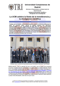 La UCM celebra la fiesta de la transferencia y la divulgación científica