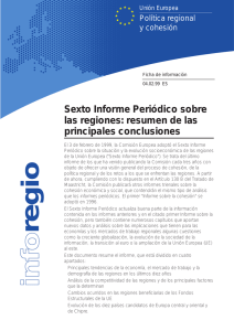 Sexto informe periódico sobre la situación y evolución