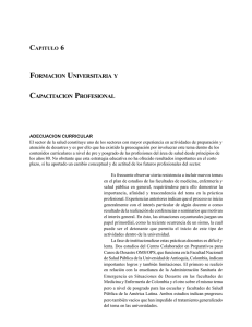 FORMACION UNIVERSITARIA Y CAPACITACION PROFESIONAL