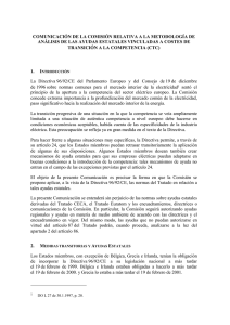 COMUNICACIÓN DE LA COMISIÓN RELATIVA A LA