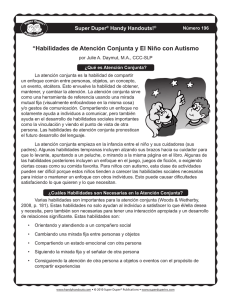 “Habilidades de Atención Conjunta y El Niño con Autismo