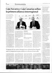 ¿Caja Navarra y Caj a Canarias sellan