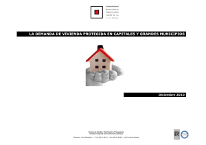 la demanda de vivienda protegida en capitales y grandes municipios