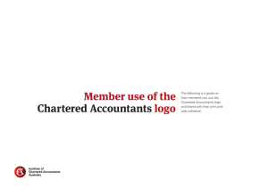 Member use of the Chartered Accountants logo