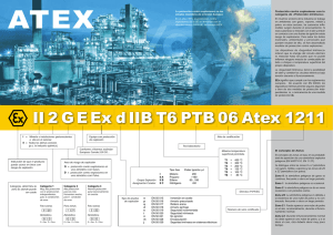 II 2 G E Ex d IIB T6 PTB 06 Atex 1211