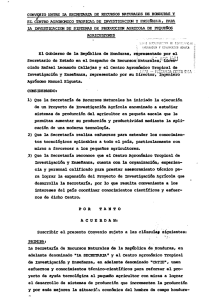 El Gobierno de la República de Honduras, por pel Secretario