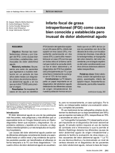 Infarto focal de grasa intraperitoneal (IFGI) como causa bien