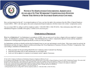 notice to employees concerning assistance available in the workers