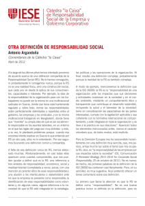 OTRA DEFINICIÓN DE RESPONSABILIDAD SOCIAL