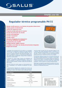 Regulador térmico programable PH 55 - salus