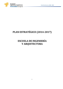 plan estratégico - Escuela de Ingeniería y Arquitectura