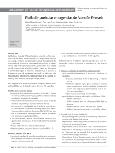 Fibrilación auricular en urgencias de Atención Primaria