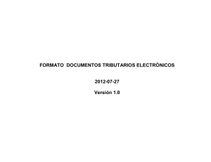 formatos documentos tributarios electrónicos