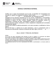 modelo constancia notarial - Intendencia de Montevideo.