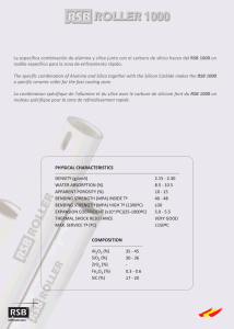 The speciﬁc combination of Alumina and Silica together with the