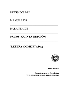 Manual de Balanza de Pagos -- Quinta Edición (Reseña
