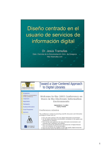 Diseño centrado en el usuario de servicios de información digital