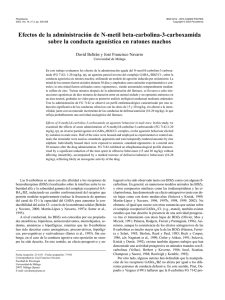 Efectos de la administración de N-metil beta-carbolina