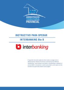 Instructivo para operar InterBanking BtoB