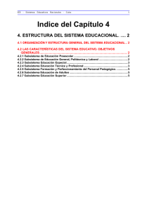 4. Estructura del Sistema Educacional