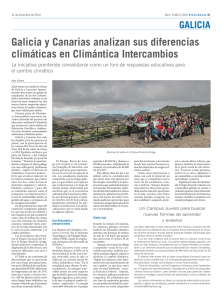 Galicia y Canarias analizan sus diferencias climáticas en Climántica