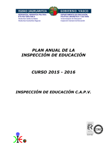 plan anual de la inspección de educación curso 2015