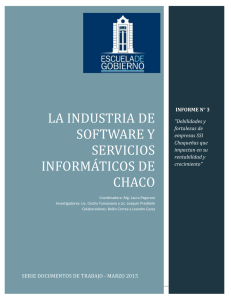 La industria de software y servicios informáticos de Chaco