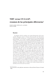 NIIF versus US GAAP, resumen de las principales diferencias