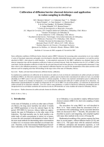 Calibration of diffusion barrier charcoal detectors and application to