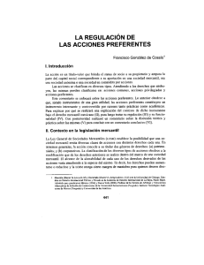 LA REGULAC|ÓN DE LAS ACCIONES PREFERENTES