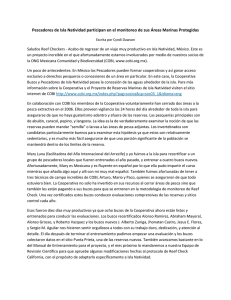 Pescadores de Isla Natividad participan en el