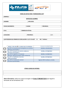 TOMA DE DATOS P Nota informativa: todos los cursos se acogen