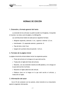 normas de edición - Universidad Complutense de Madrid