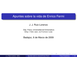Apuntes sobre la vida de Enrico Fermi