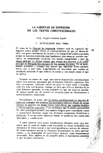 la libertad de expresion en los textos constitucionales