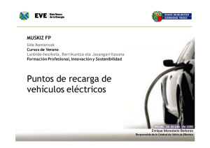 Puntos de recarga de vehículos eléctricos