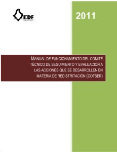 manual de funcionamiento del comité técnico de seguimiento